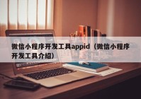 微信小程序开发工具appid（微信小程序开发工具介绍）