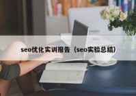 seo优化实训报告（seo实验总结）
