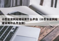 小型企业网站建设用什么平台（小型企业网站建设用什么平台做）
