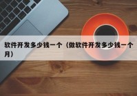 软件开发多少钱一个（做软件开发多少钱一个月）